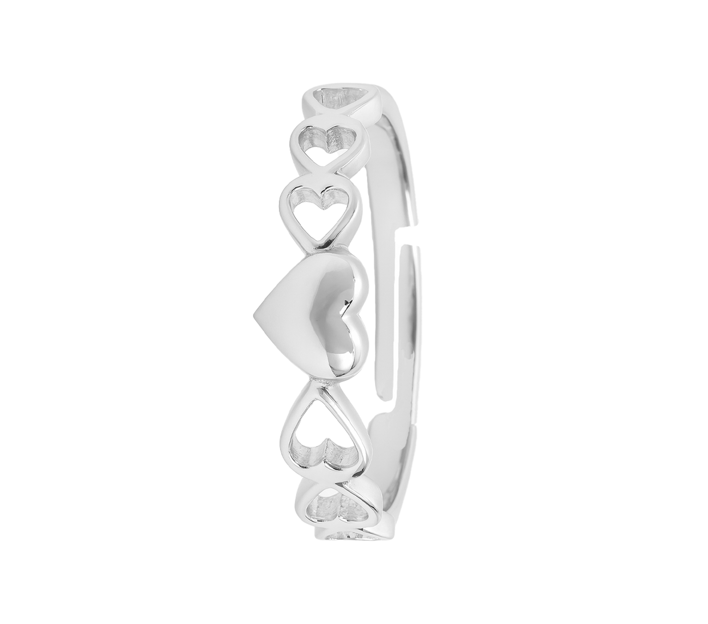 Sterling Silver Heart Band