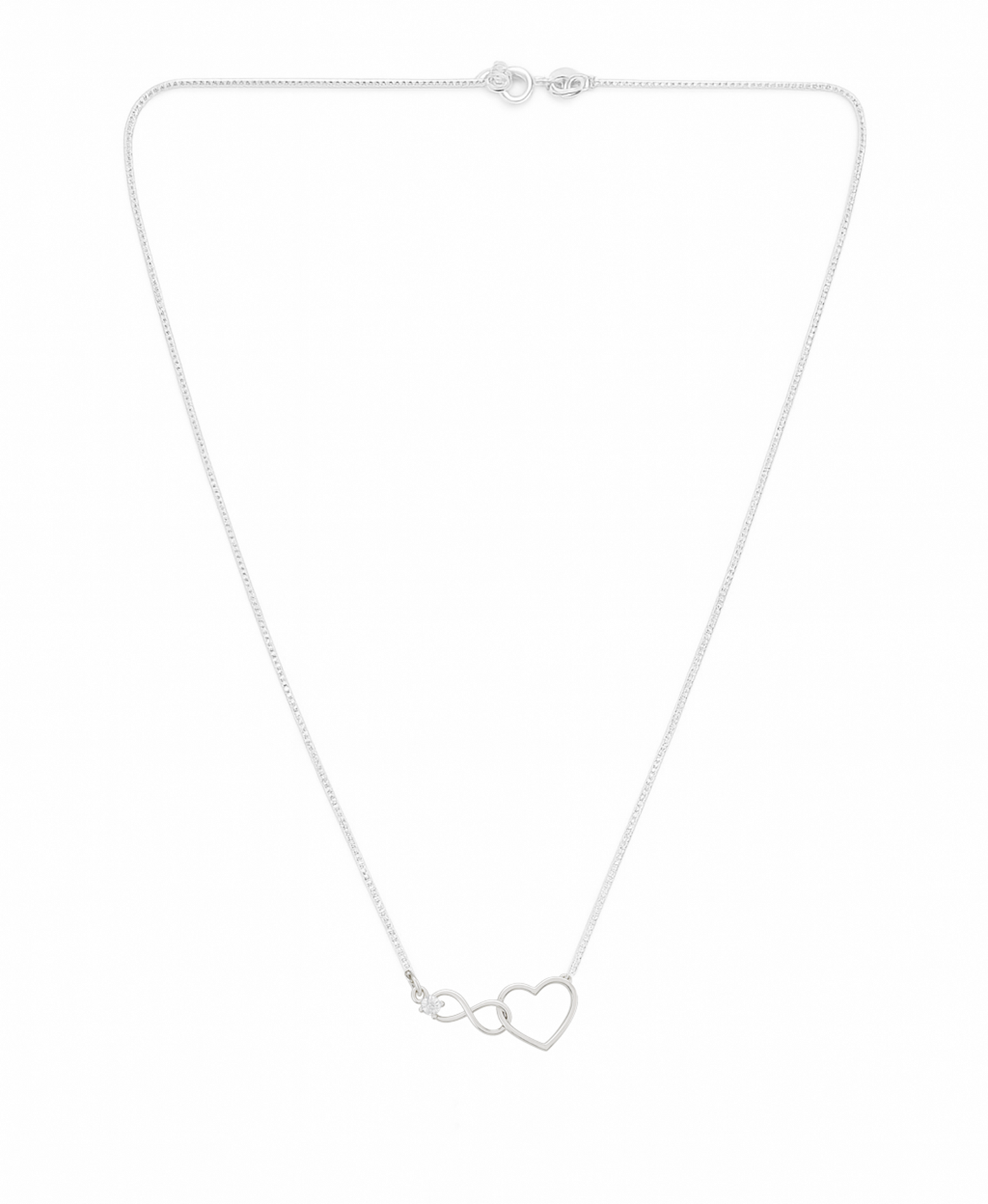 Infinity Heart Sterling Necklace