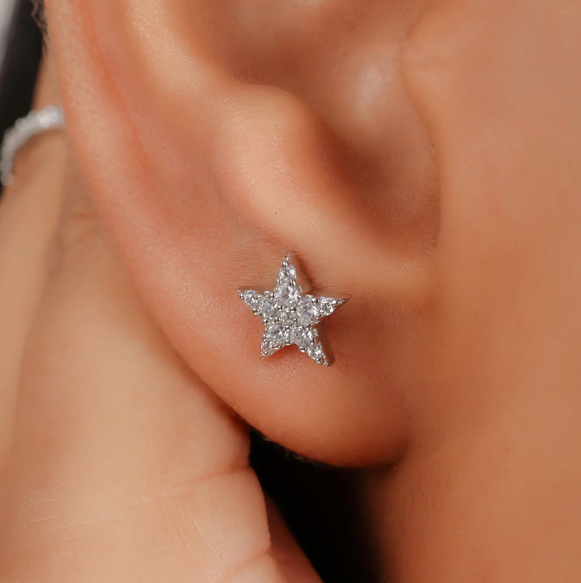 Twinkling Star Stud Earrings for Women