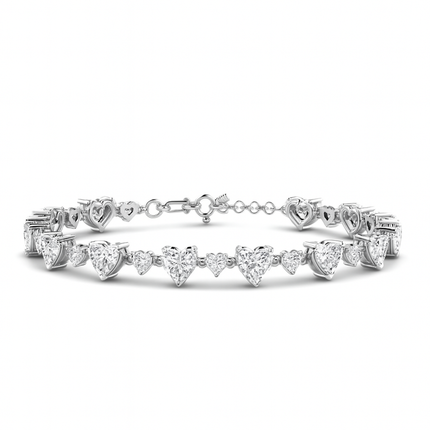 Eternal Hearts Sterling Silver Bracelet