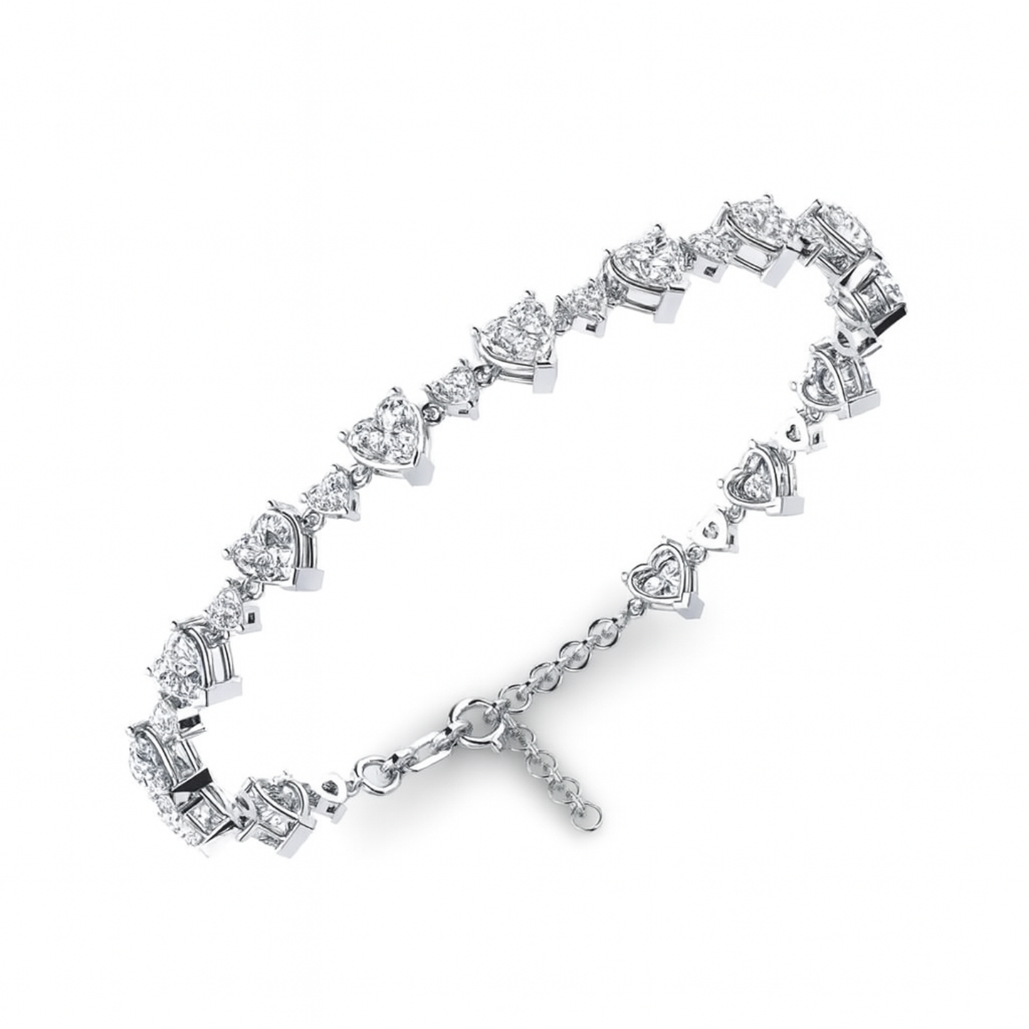 Eternal Hearts Sterling Silver Bracelet