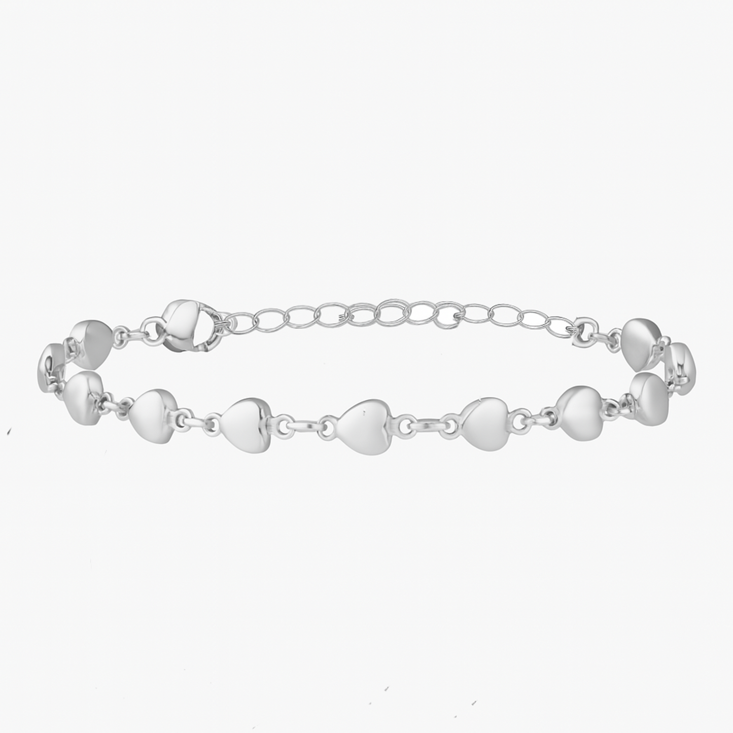 Classic Heart-Link Bracelet for Women