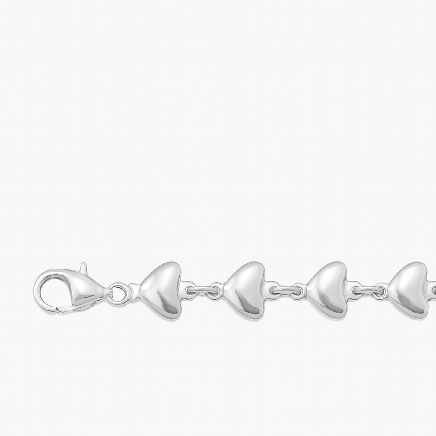 Classic Heart-Link Bracelet for Women