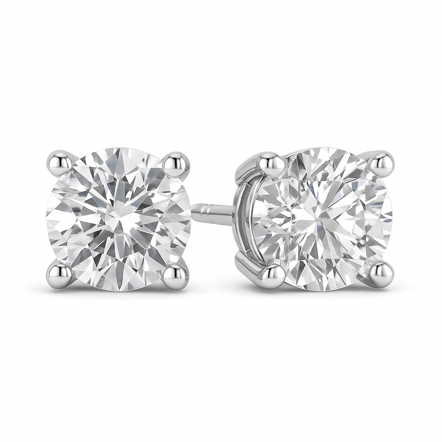 Ishya Classic Silver Stud Earrings