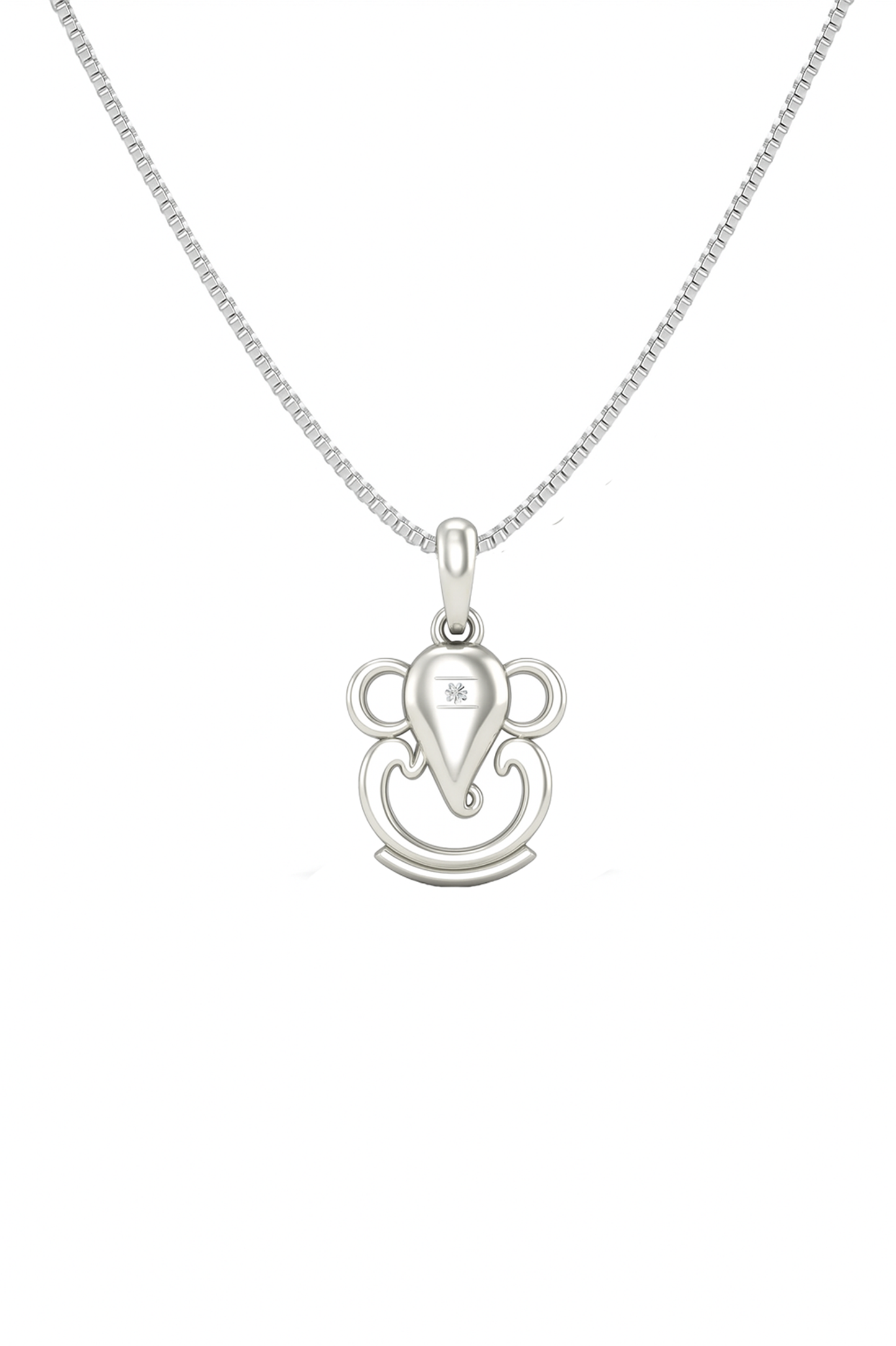 Lord Ganesha 925 Silver Pendant for Women