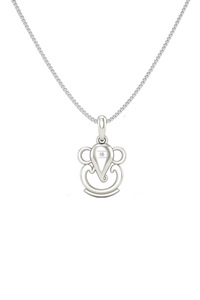 Lord Ganesha 925 Silver Pendant for Women