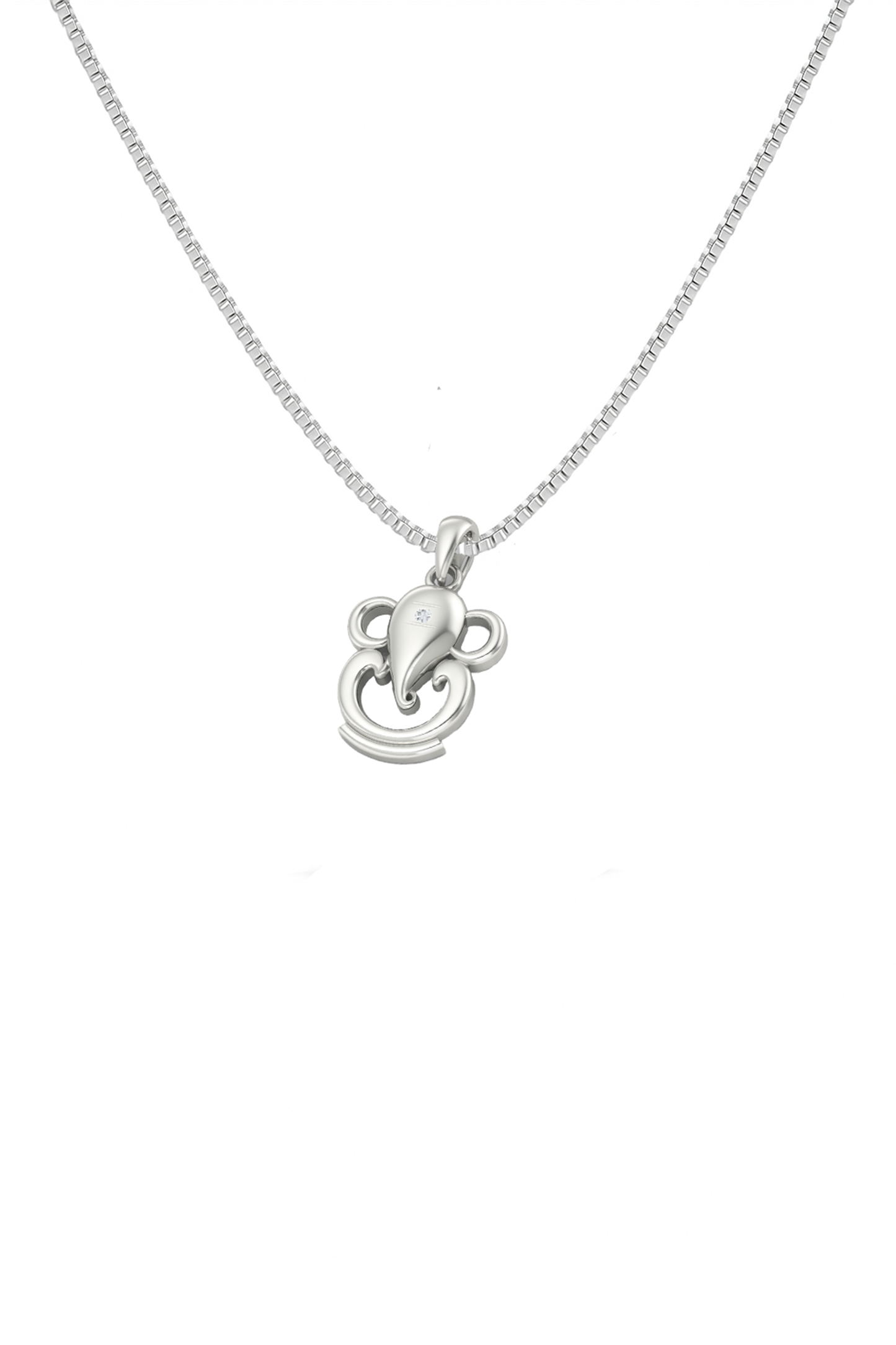 Lord Ganesha 925 Silver Pendant for Women