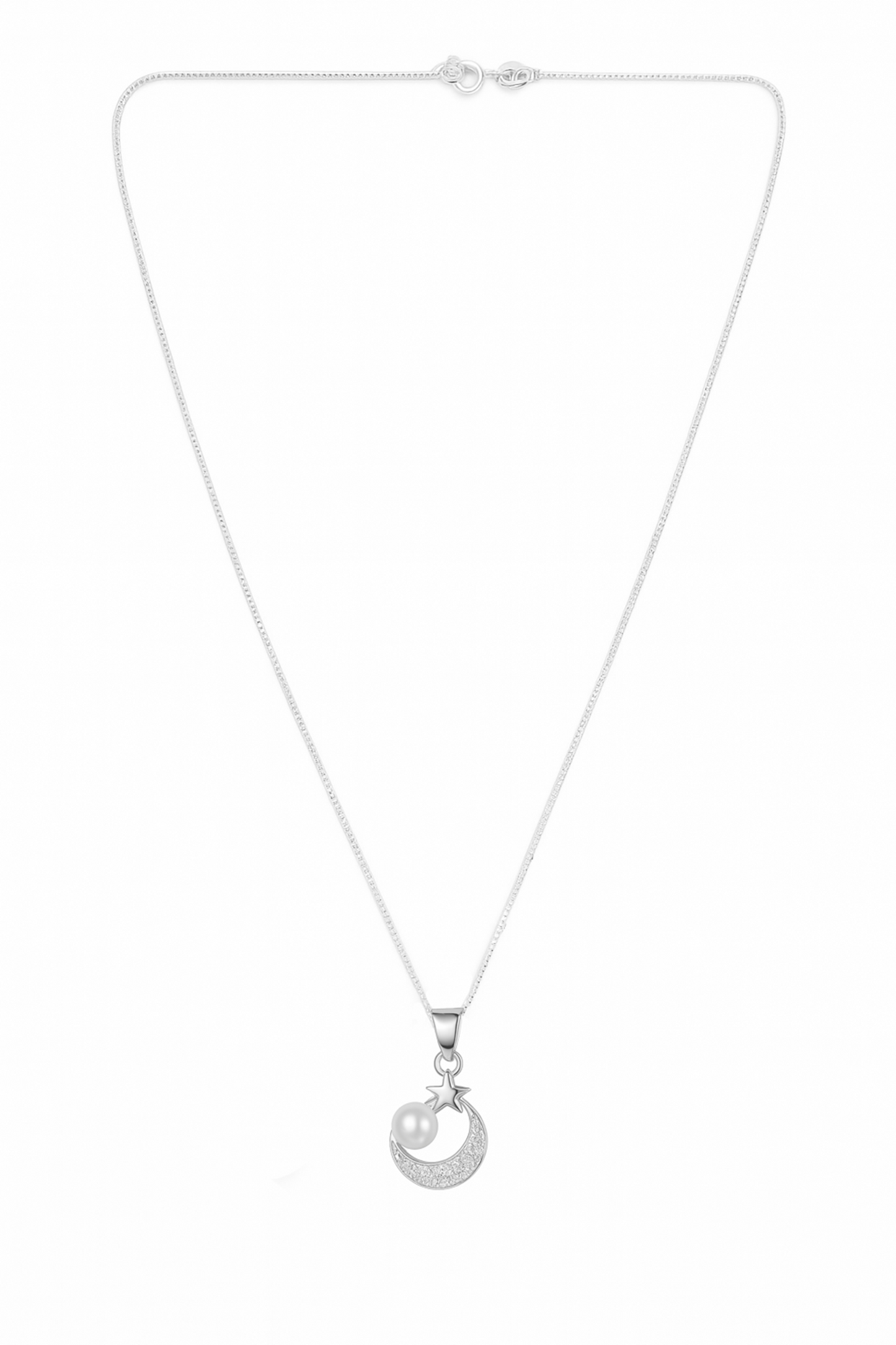 Celestial Moon & Star Pendant Necklace for Women
