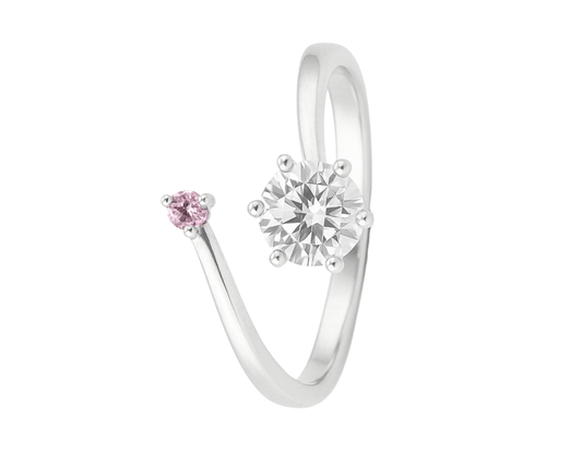 Blush Spark 925 Silver Ring for Women
