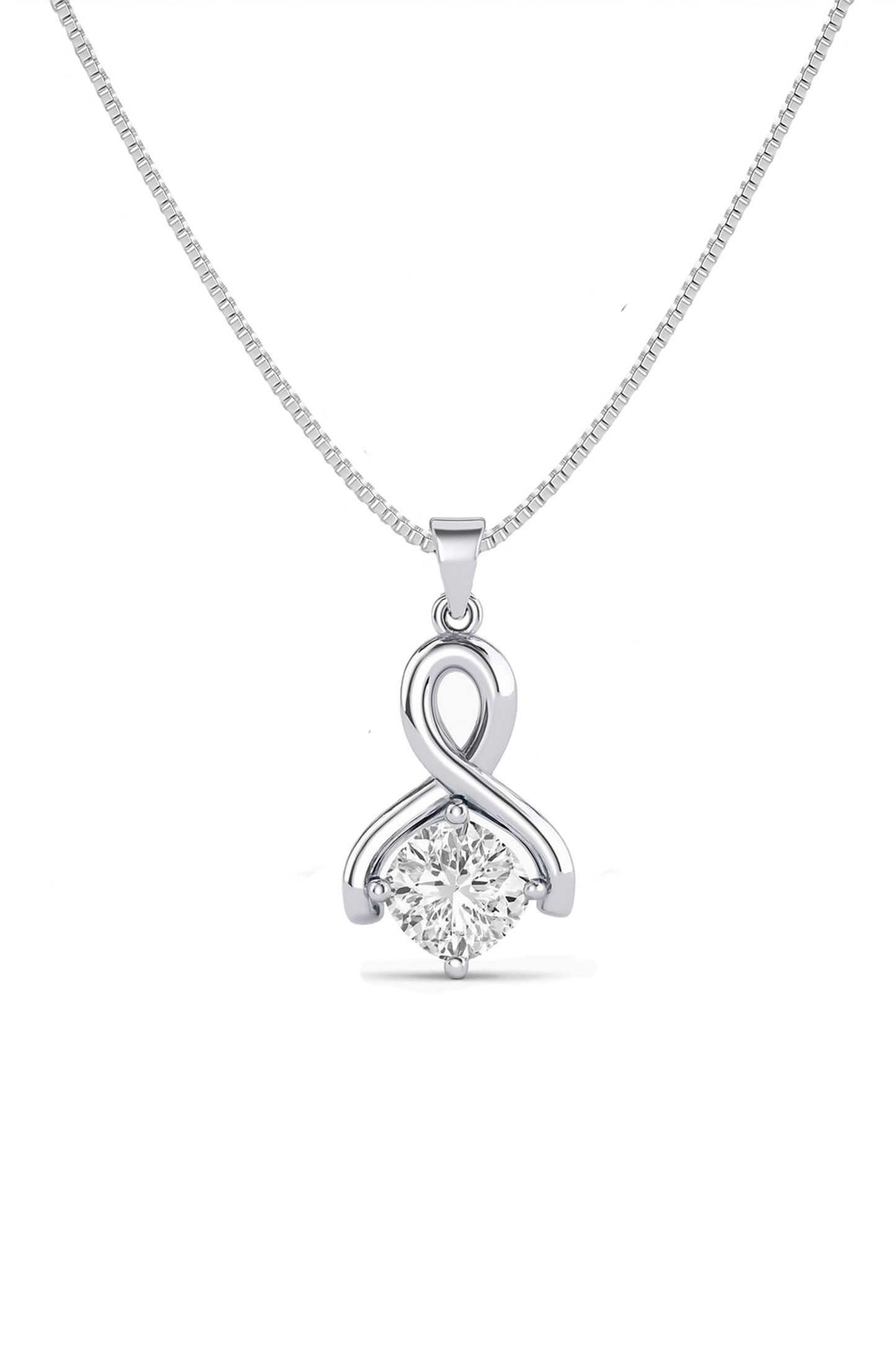 Infinity Sparkle Pendant Necklace for Women