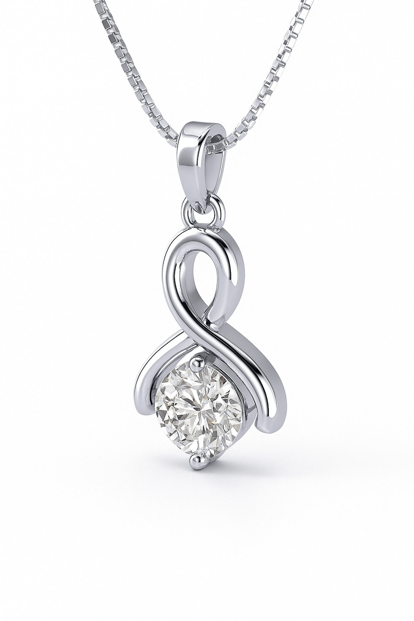 Infinity Sparkle Pendant Necklace for Women