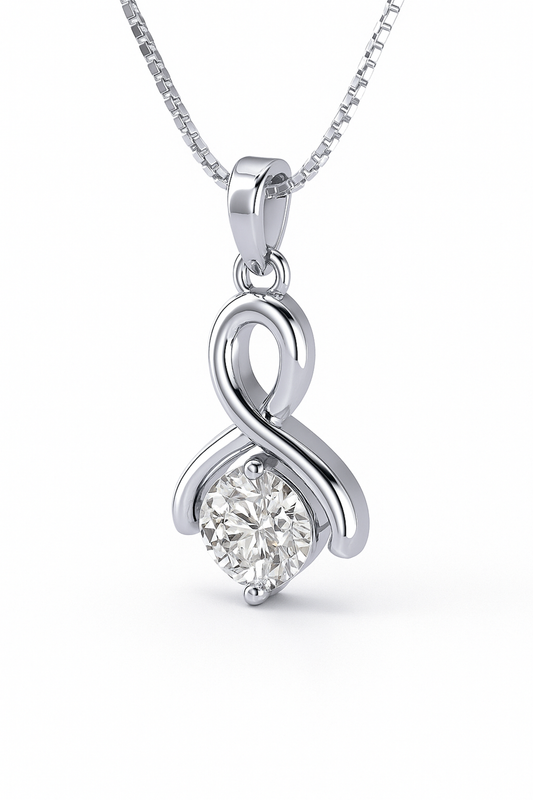Infinity Sparkle Pendant Necklace for Women