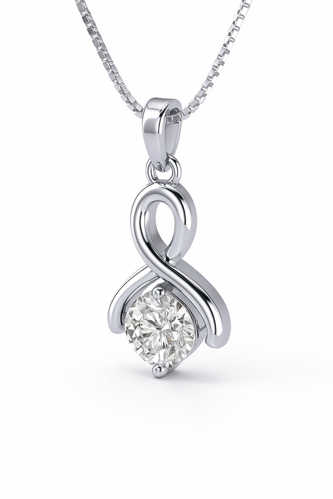 Infinity Sparkle Pendant Necklace for Women