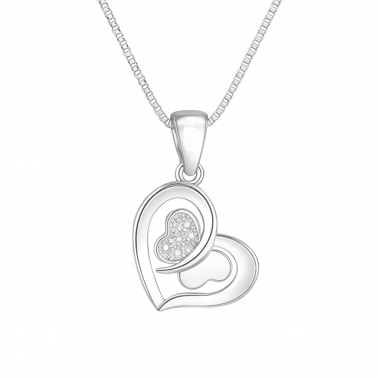Forever in My Heart Dual Pendant Necklace