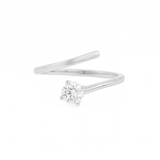Minimalist Solitaire 925 Silver Ring for Men & Women