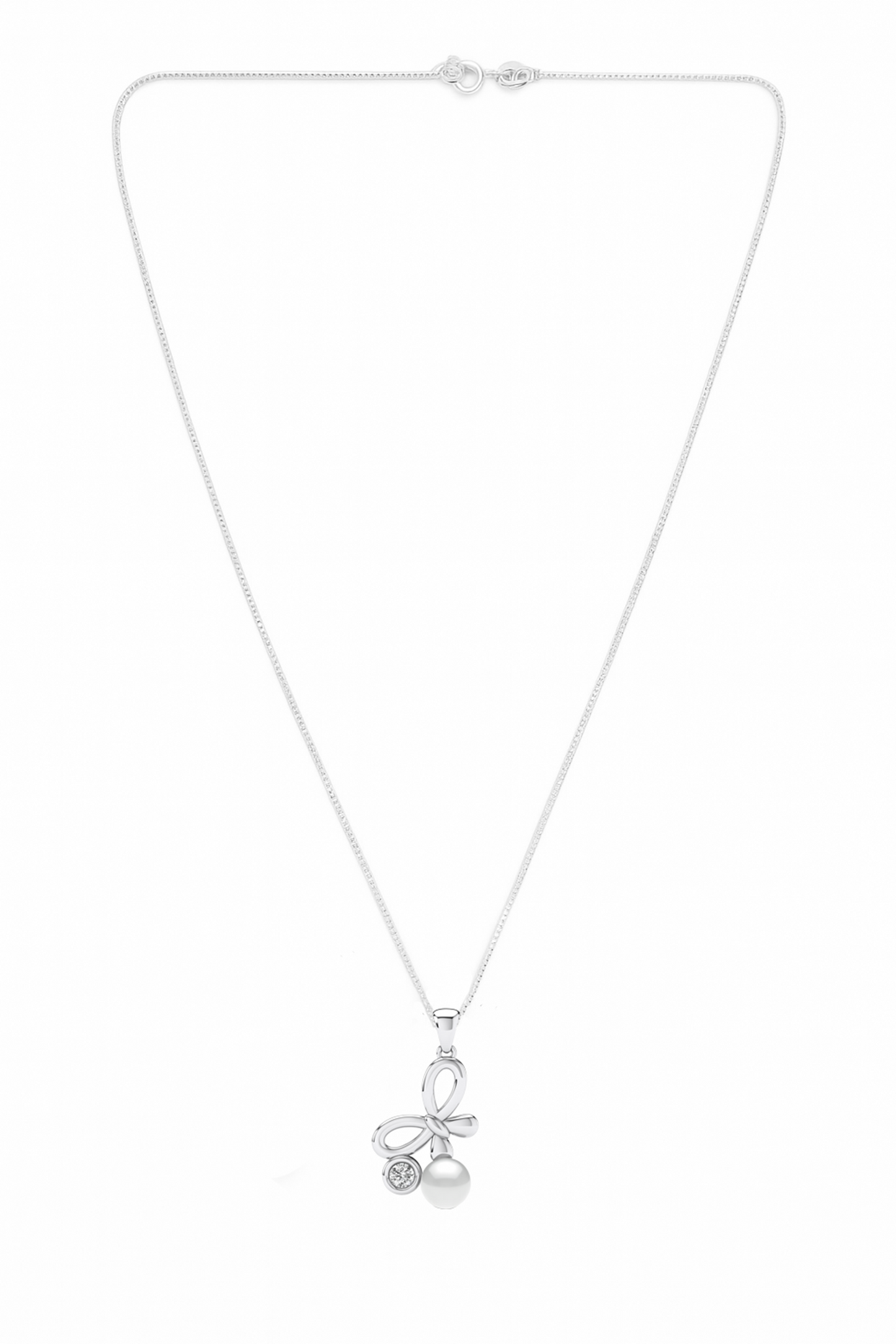 Grace Knot Pearl Necklace