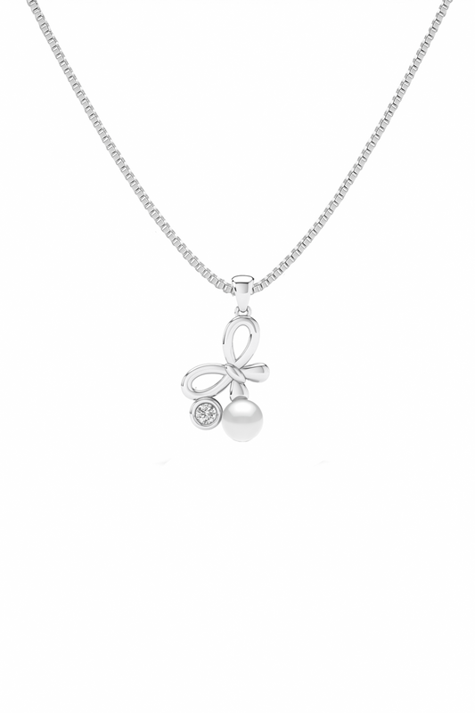 Grace Knot Pearl Necklace