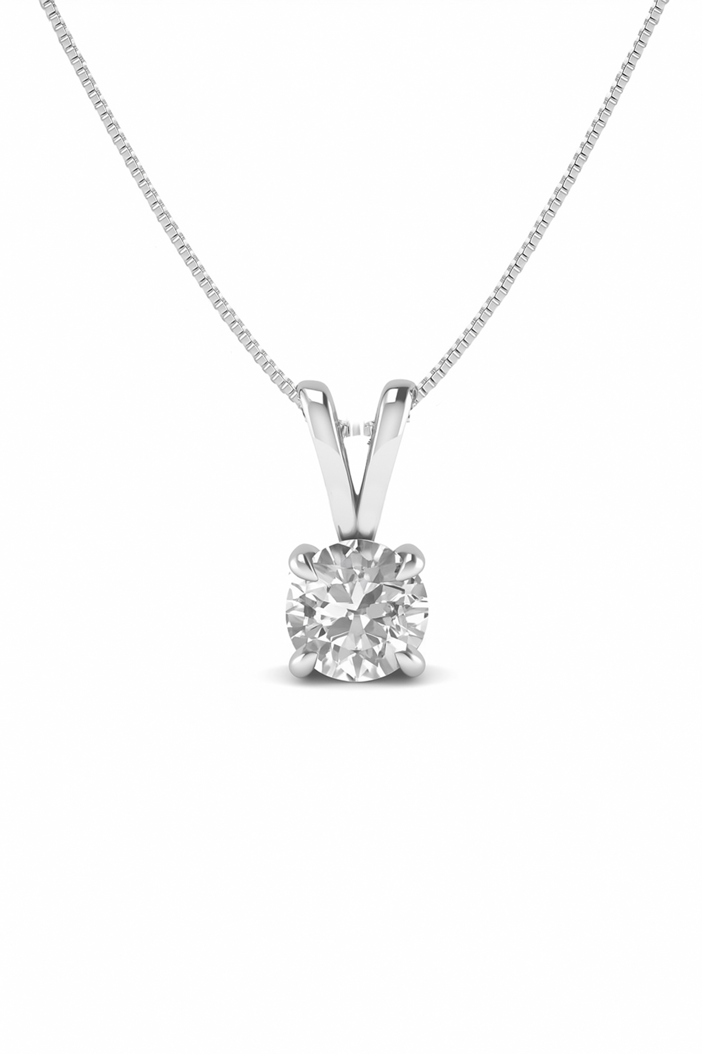 Luminous Core Solitaire Necklace