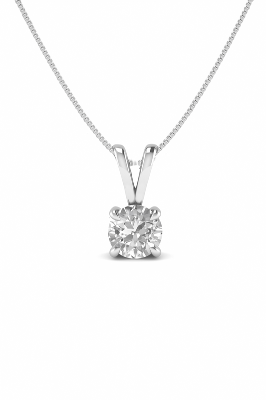 Luminous Core Solitaire Necklace