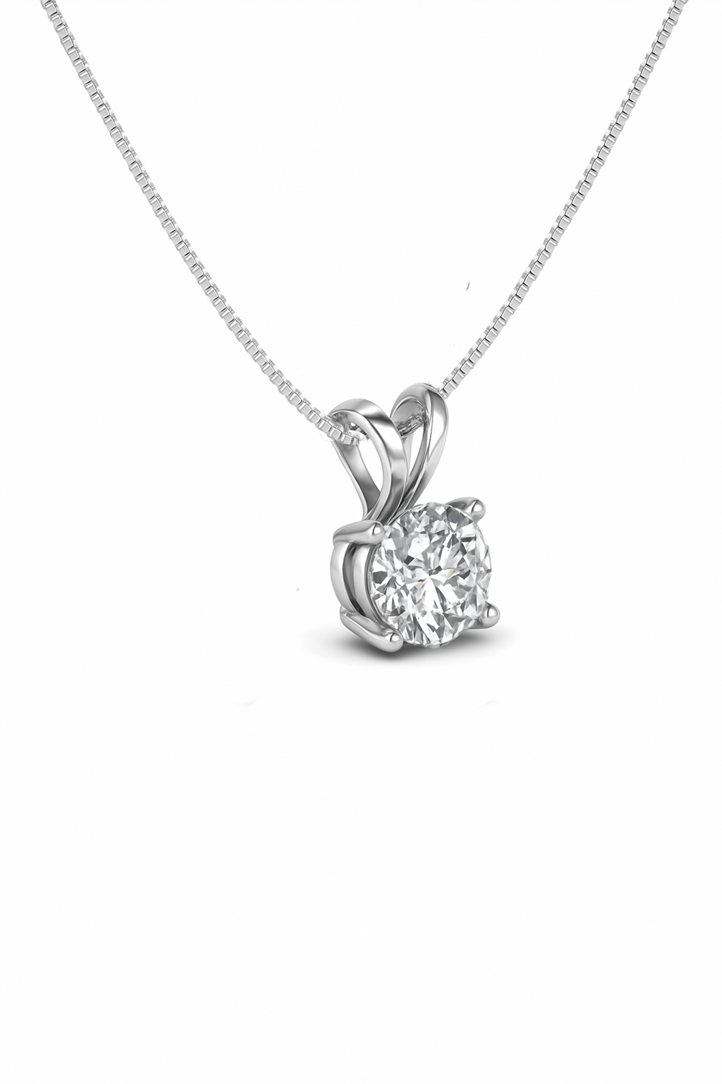 Luminous Core Solitaire Necklace