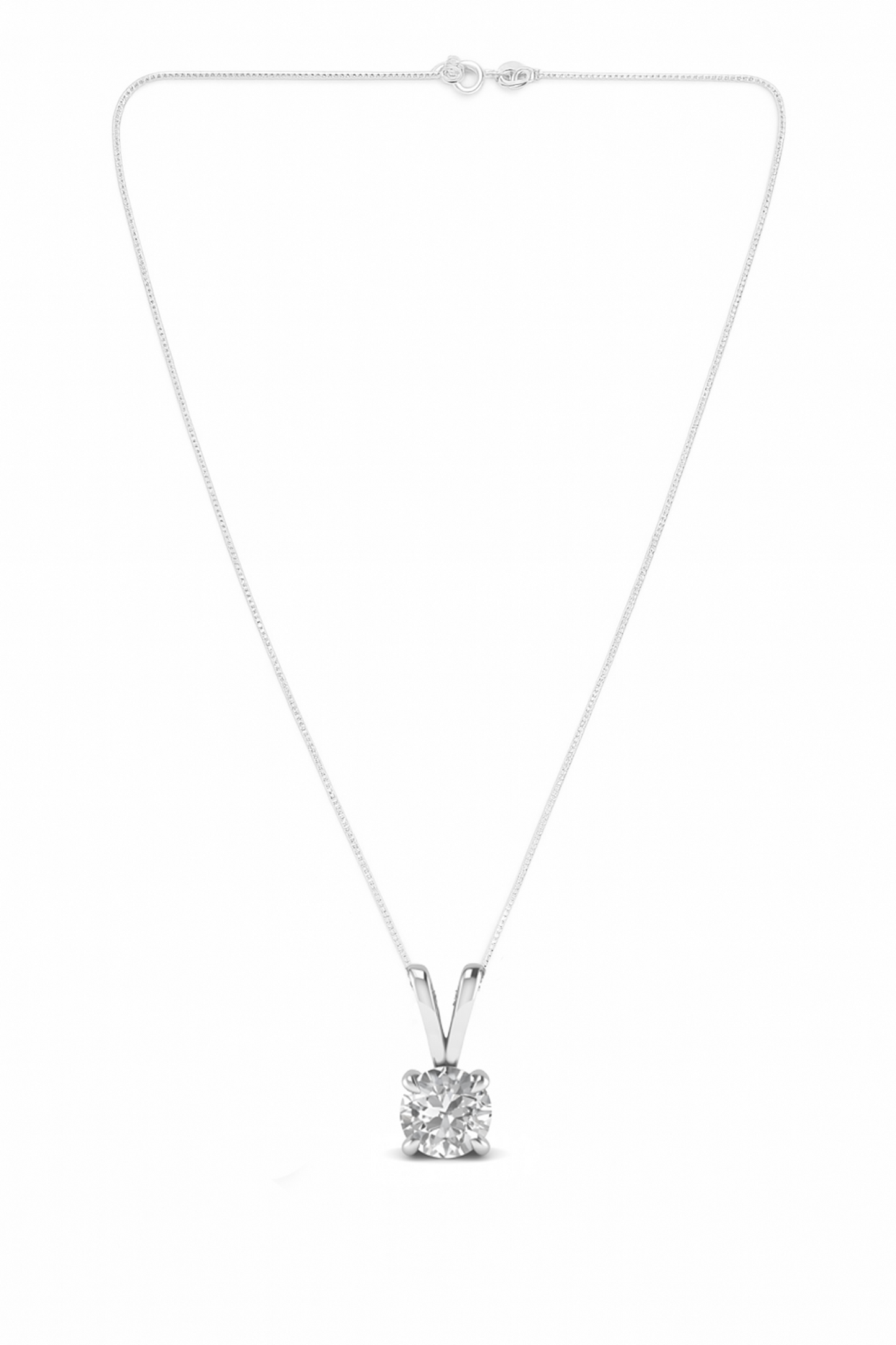 Luminous Core Solitaire Necklace