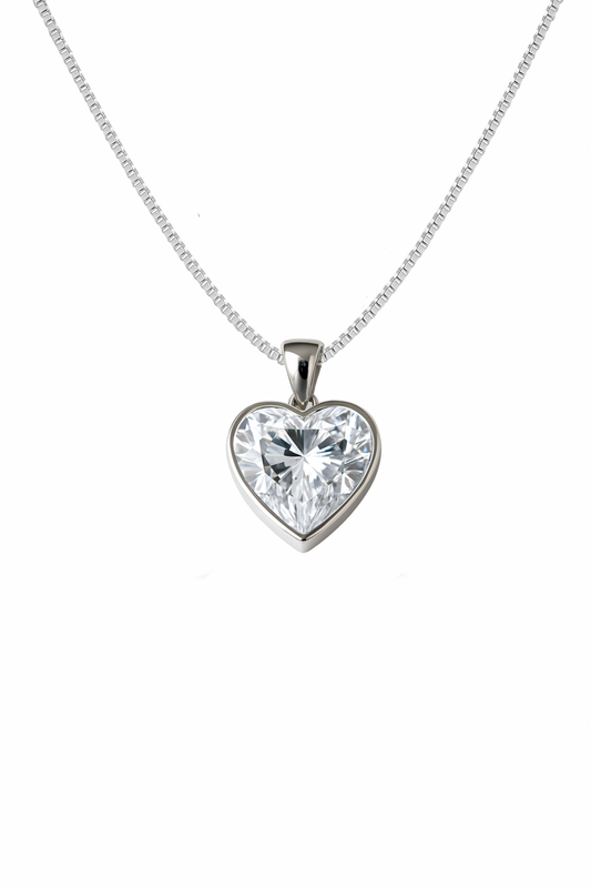 Eternal Heart Solitaire Necklace