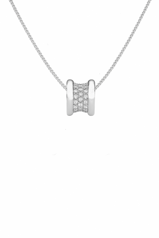 Sparkle Barrel Pendant Necklace for Women