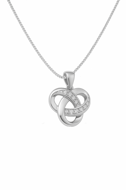 Infinity Knot Pendant Necklace for Women