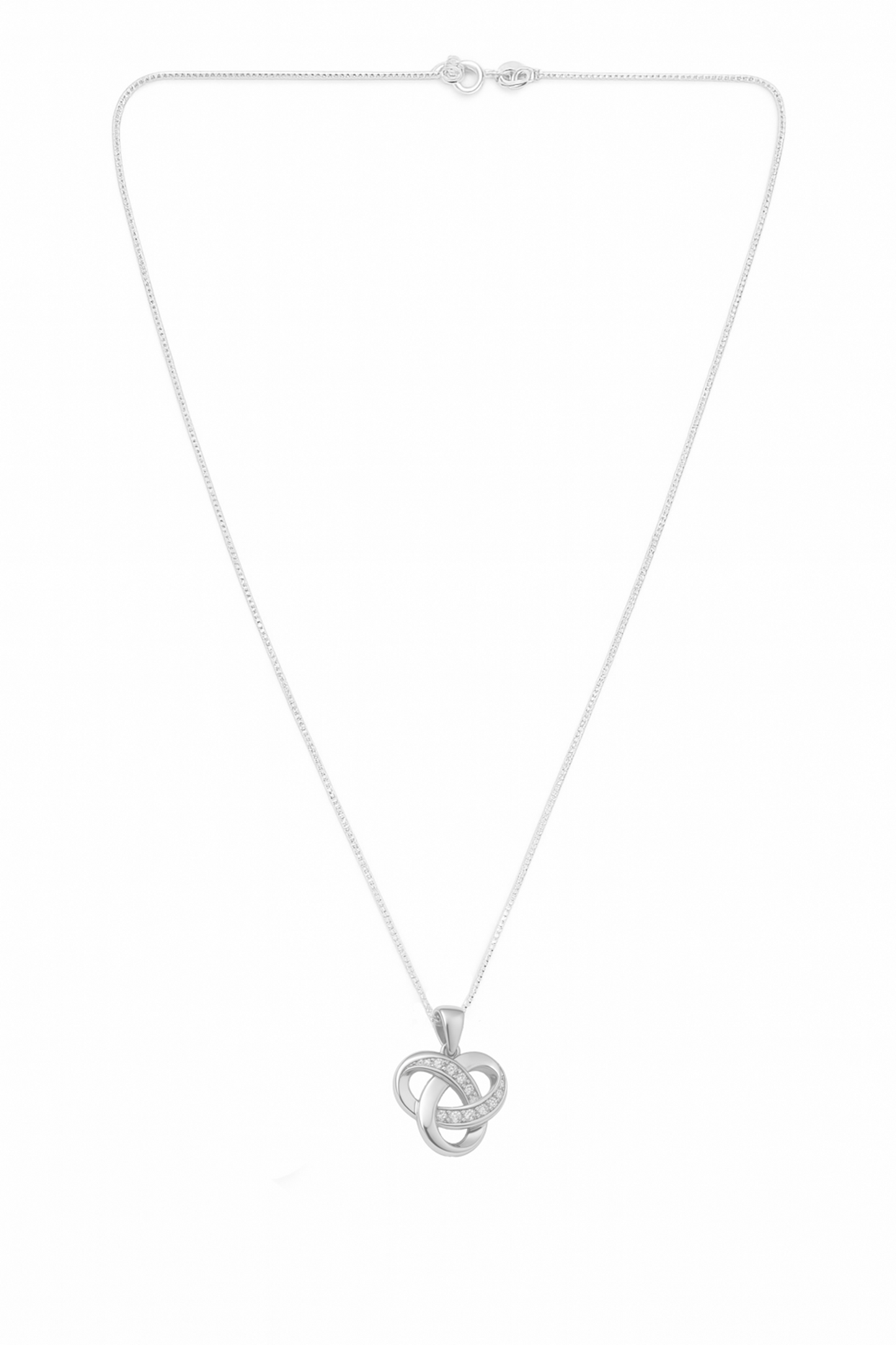 Infinity Knot Pendant Necklace for Women