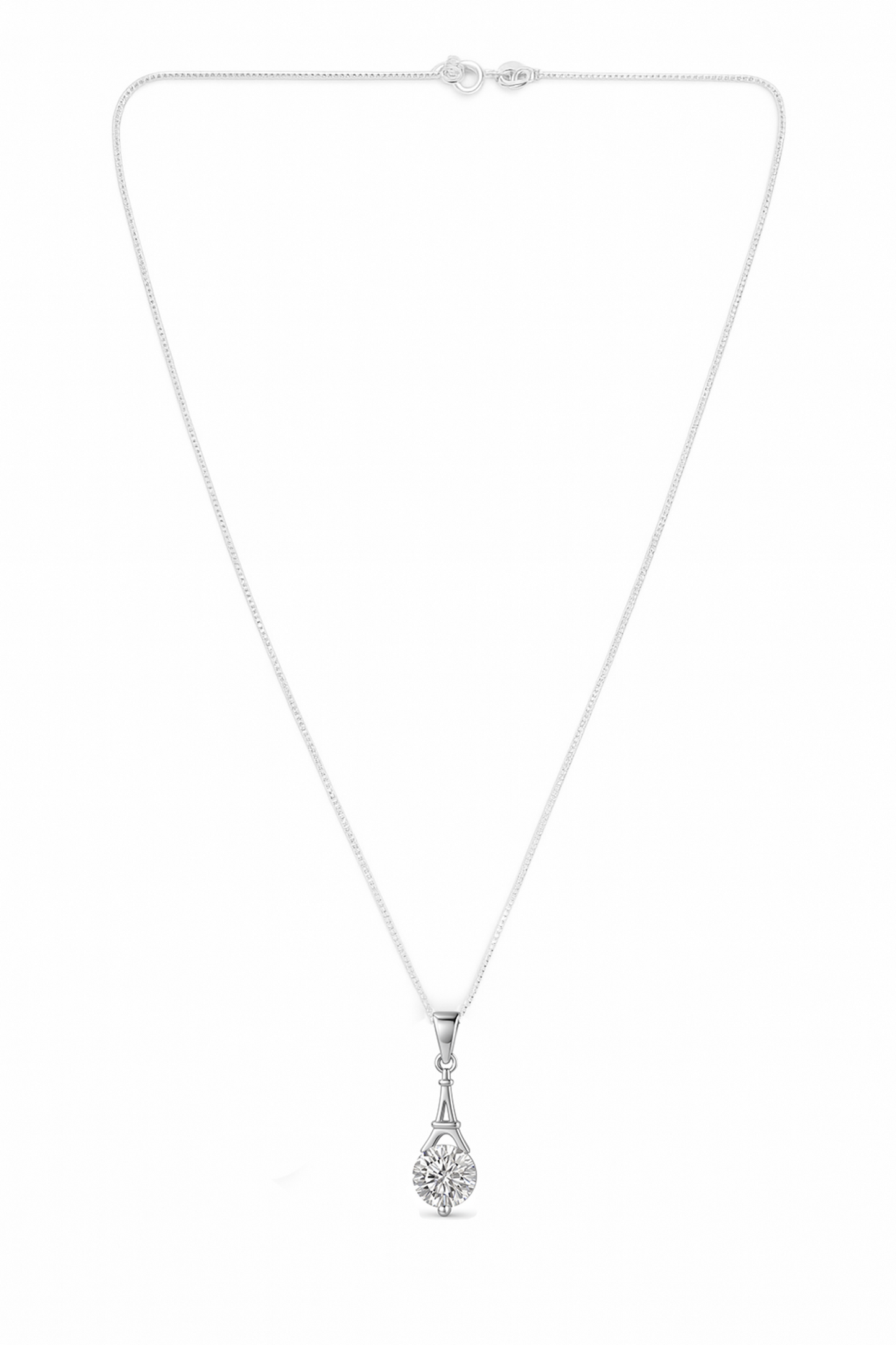 Eiffel Tower 925 Silver Pendant for Women