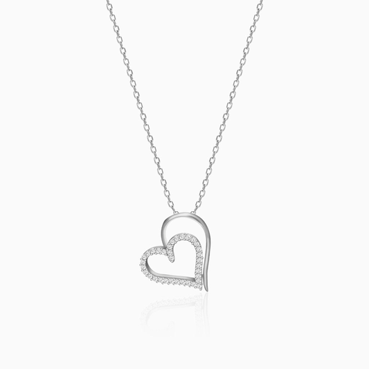 Eternal Bond Double Heart Pendant Necklace