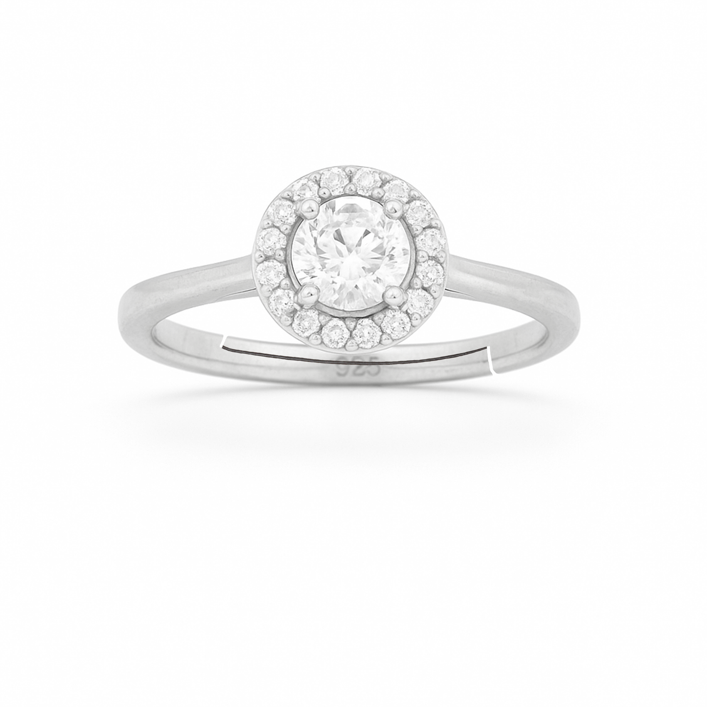 Halo Solitaire Diamond Ring