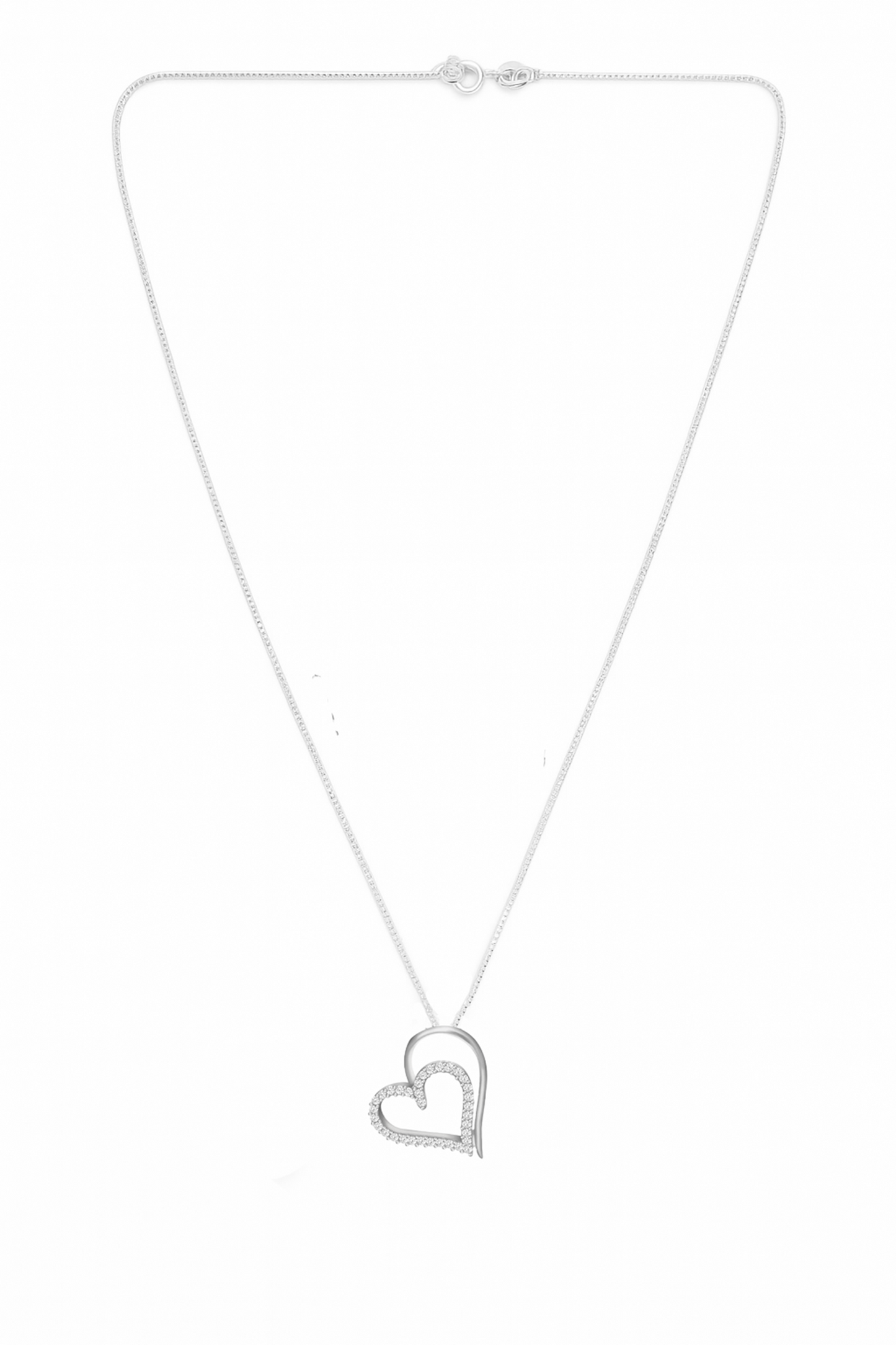 Eternal Bond Double Heart Pendant Necklace