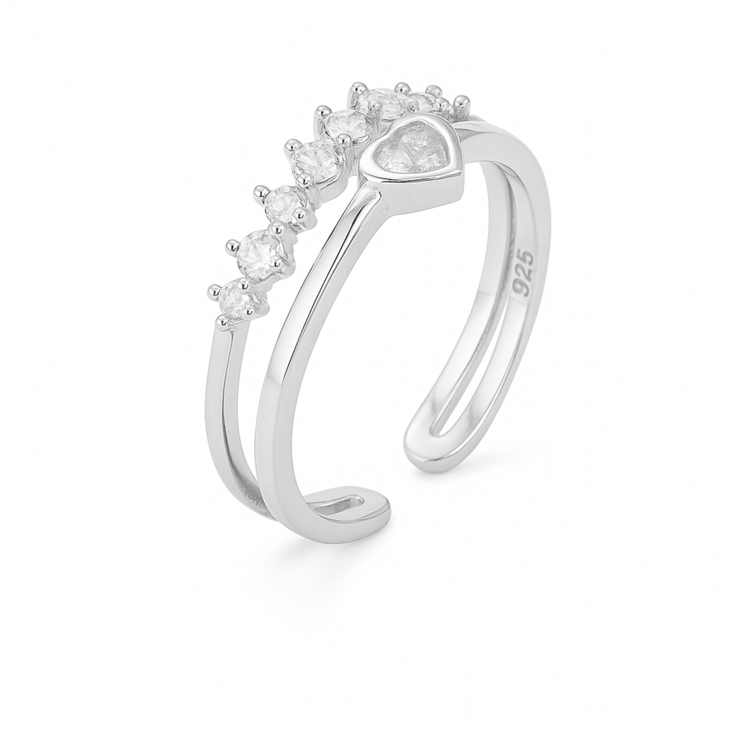 Crown of Hearts Ring