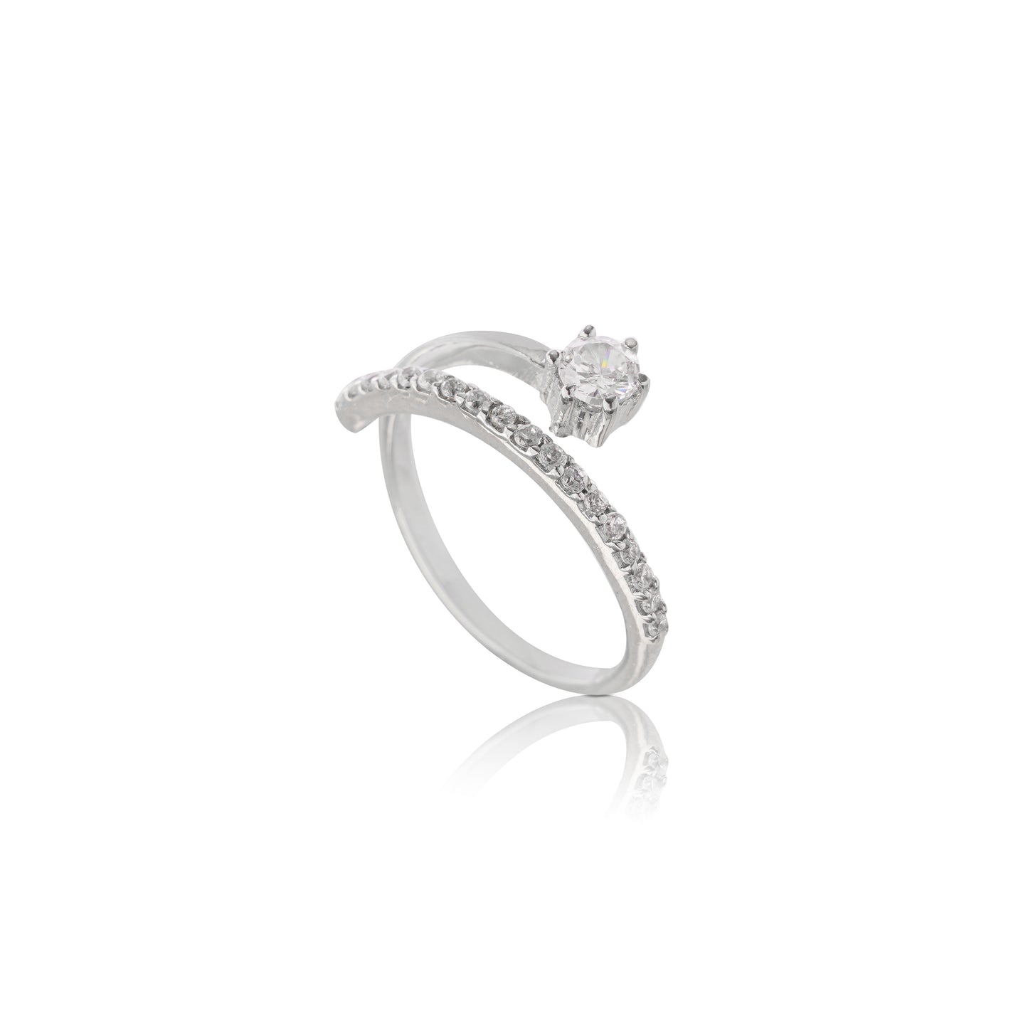 Aurora Loop 925 Silver Ring for Women & Girls
