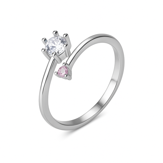 Blush Spark 925 Silver Ring for Women