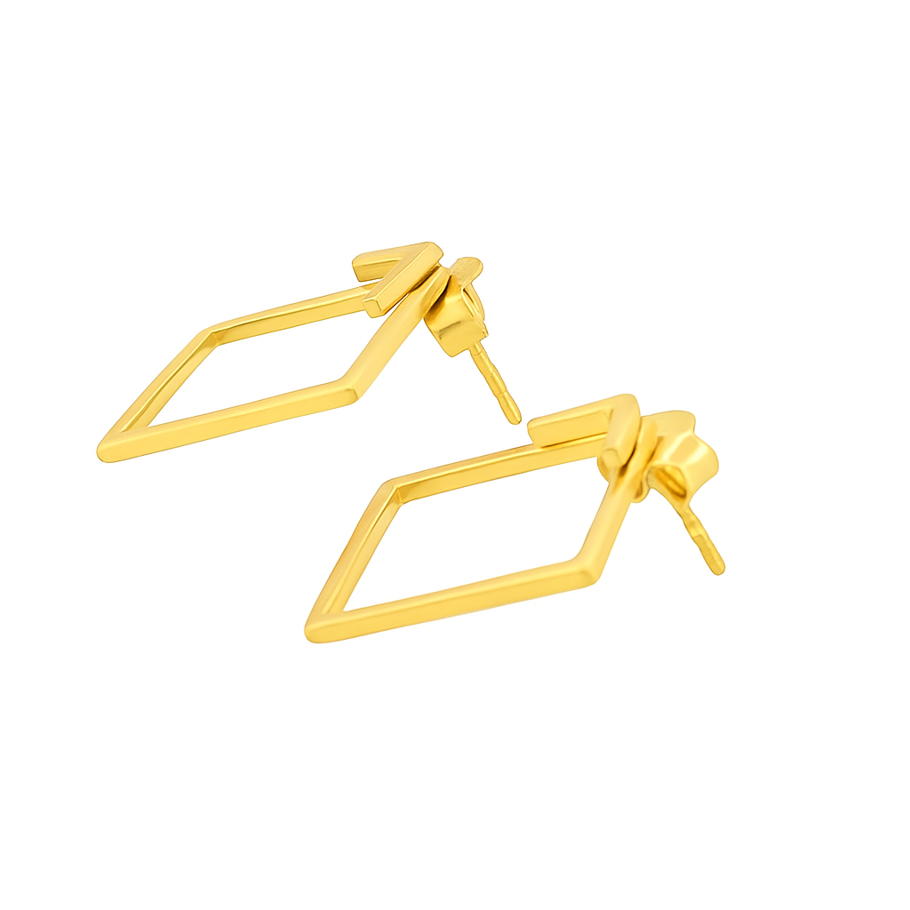 Minimalist Geometric Square Stud Earrings for Women