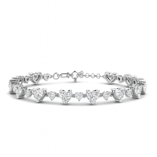 Eternal Hearts Sterling Silver Bracelet