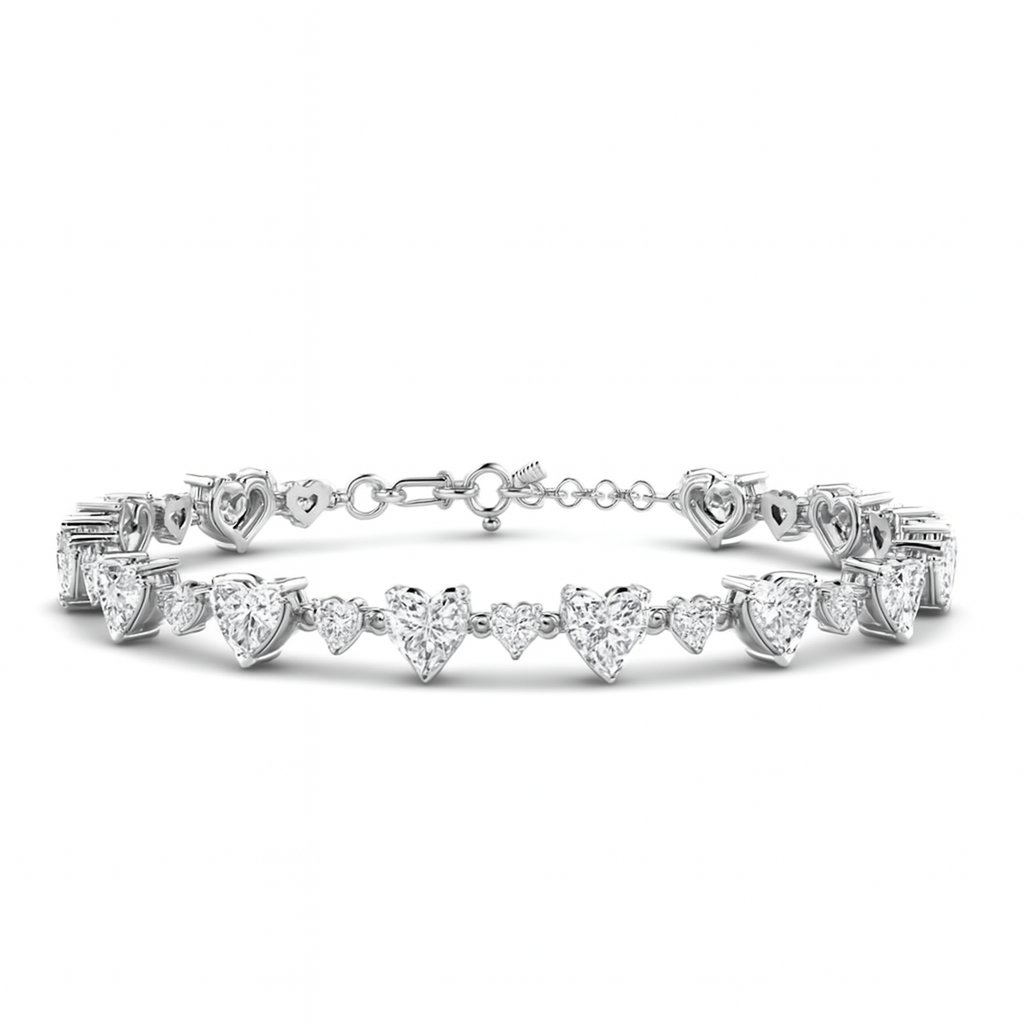 Eternal Hearts Sterling Silver Bracelet
