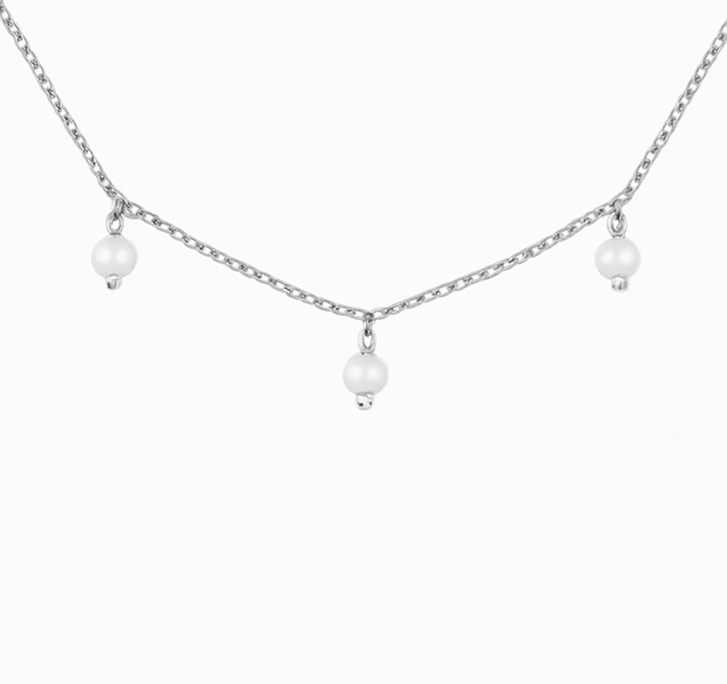 Celestia Pearl Drop Chain Necklace